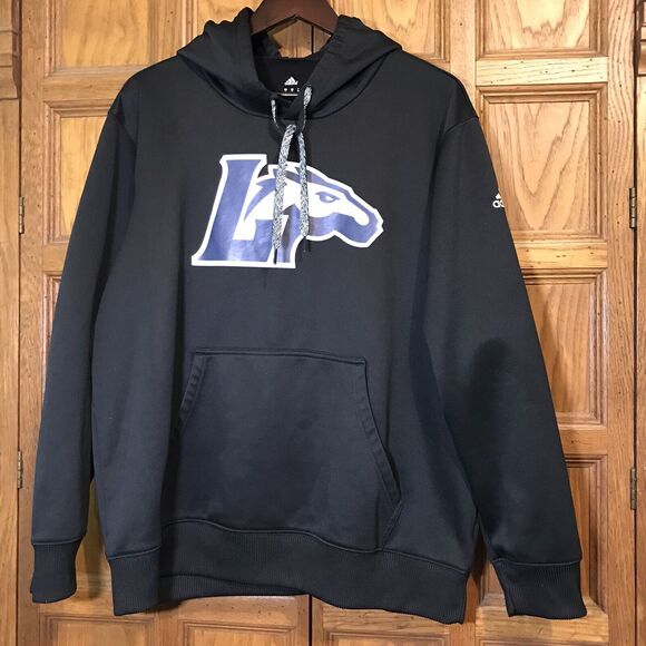 adidas Other - adidas Longwood University Lancers NCAA Logo Adult XL Black Pullover Hoodie